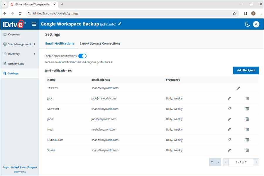 Google Workspace Backup
